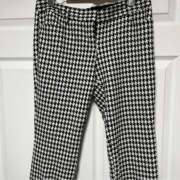 NWT Express columnist Slim pants 6r Black And White Hounds tooth Plaid $79 USD - Picture 2 of 13
